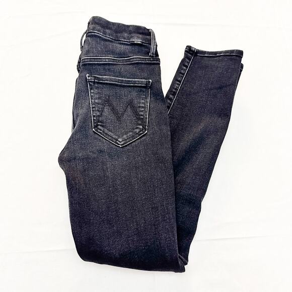 Mother High Waisted Looker Ankle Encounters At Night Denim Jeans Skinny Size 25 - Picture 10 of 10